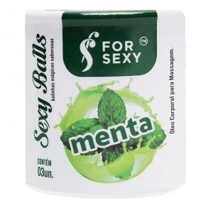 Bolinha Sexy Balls Sabor Menta 03 Unidades - For Sexy